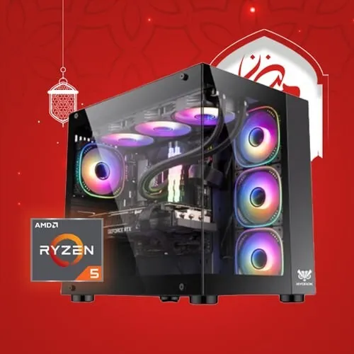 PROMO RAMADAN Pc Gamer AMD RYZEN5 9600X / WATER COOLING ARGB / 16GB DDR5 5200MHZ / B650 / 1TB SSD M.2 / RTX 5060 TI 16GB / 750W / 7X ARGB FANS