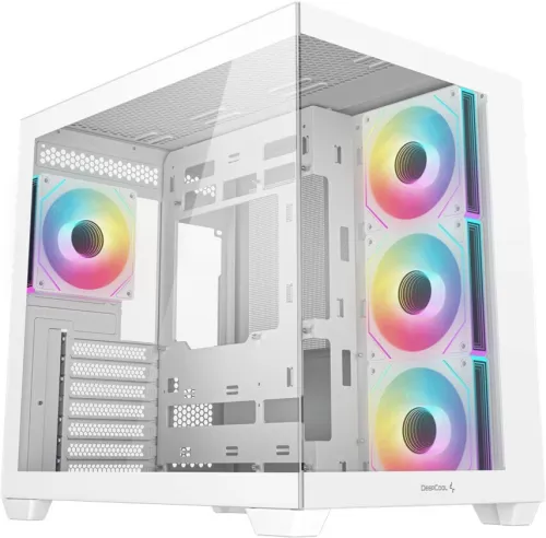 BOITIER PC GAMING DeepCool CG530 4F BLANC, 4 ventilateurs, ARGB