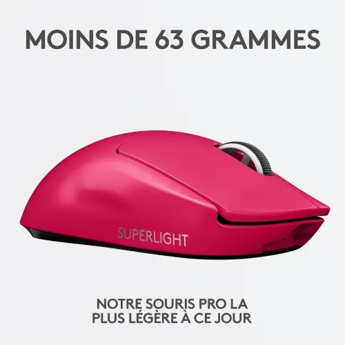 SOURIS GAMING SANS FIL LOGITECH G PRO X SUPERLIGHT 25K DPI PINK