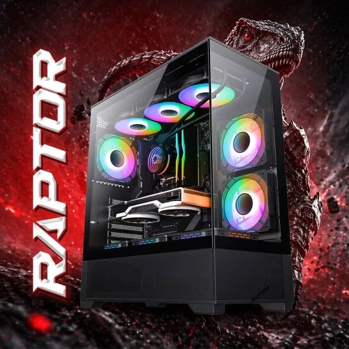 PROMO CONFIG PC GAMER RAPTOR INTEL I5 12400F / 16GB (2x8GB) DDR4 3200MHZ / H610 / 512GB SSD / RTX 5060 8GB / 700W / 3X RGB FANS