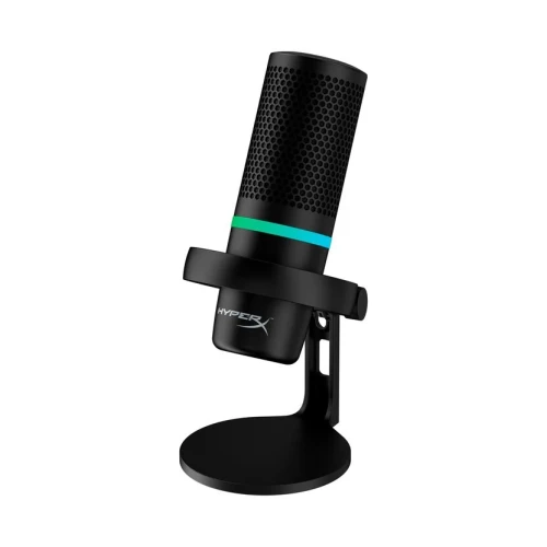 Microphone gaming HyperX DuoCast, USB, RGB, pour PC, Mac, PS4, PS5. Idéal pour le jeu, le travail et la création de contenu.