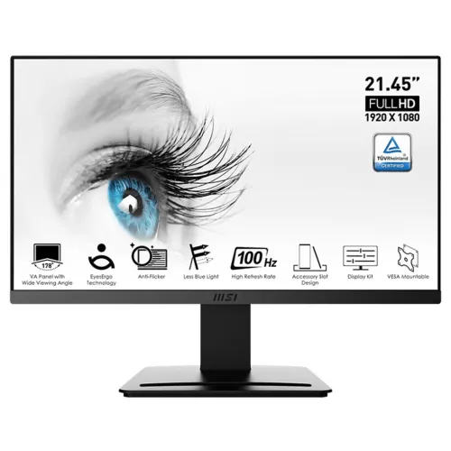 MONITEUR MSI PRO MP223 21.5" - FULL HD 1080P, 100HZ