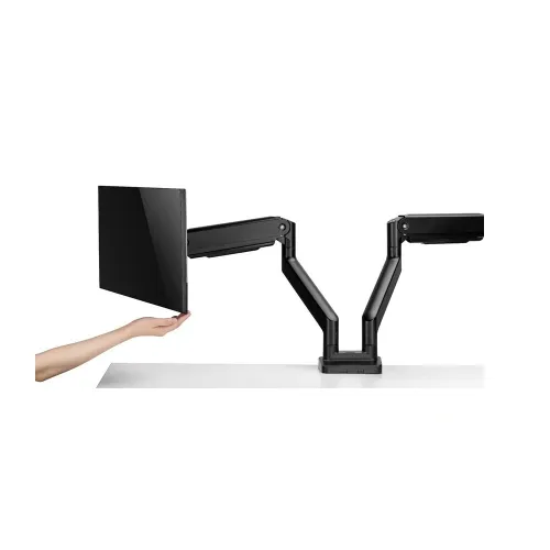 SUPPORT DOUBLE ECRAN Twisted Minds Dual TM-60-C012 - Bras articulé robuste à ressort avec port USB