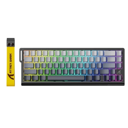 CLAVIER GAMING MECANIQUE ATTACK SHARK X68 HE, MAGNETIC SWITCH MOON LIGHT