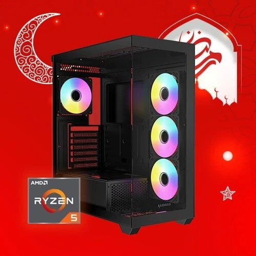 PROMO RAMADAN Pc Gamer AMD RYZEN5 5500 / 16GB (2x8GB) DDR4 3200MHz / A520 / 240GB SSD / RTX 3050 6GB / 700W / 4X ARGB FANS