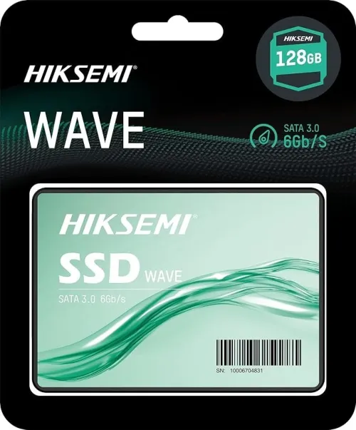 SSD HIKSEMI WAVE 128GO, 2,5 pouces SATA III 6 Gb/s, vitesse jusqu'à 510 Mo/s