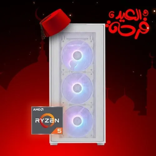 EIDIYA CONFIG PC GAMER AMD RYZEN5 5650G / 16GB (2x8GB) DDR4 3200MHZ / B550 / 256GB SSD / 650W / 4X ARGB FANS