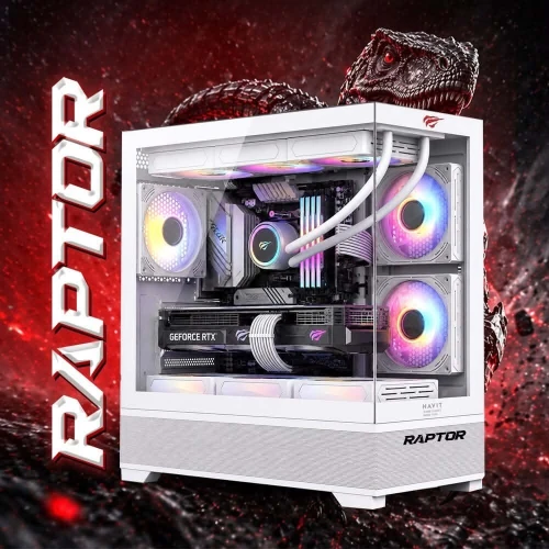 CONFIG PC GAMER RAPTOR AMD RYZEN5 8400F / AIR COOLING ARGB / 16GB DDR5 5600MHZ / B650 / 512GB SSD M.2 / RTX 4060 8GB / 500W / 3X ARGB FANS