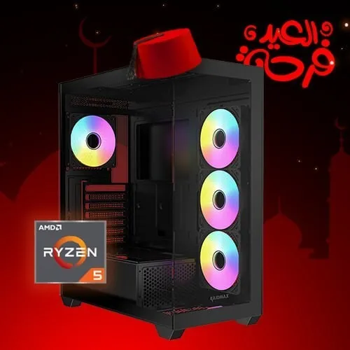 EIDIYA CONFIG PC GAMER AMD RYZEN5 5500 / 16GB (2x8GB) DDR4 3200MHz / A520 / 240GB SSD / RTX 4060 8GB / 700W / 4X ARGB FANS