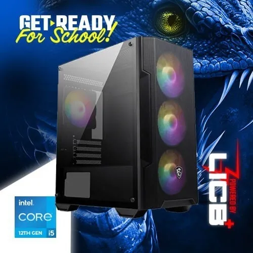 PROMO RENTRÉE SCOLAIRE Pc Gamer INTEL I5 12400F / 16GB DDR4/H610/480GB SSD/RTX 3060/500W/4X RGB FANS