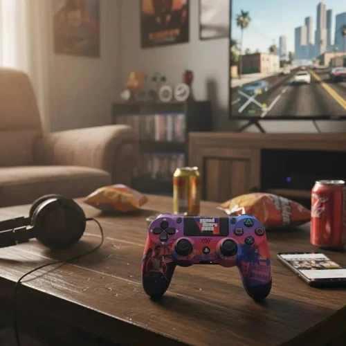 MANETTE GAMING SANS FIL SONY PLAYSTATION DUALSHOCK PS4/PC GTA EDITION