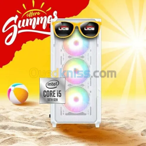SUMMER OFFER Pc Gamer INTEL i5 10400F / 16GB DDR4 / H610 / 256GB SSD / RTX 3050 / 550W /4X RGB FANS