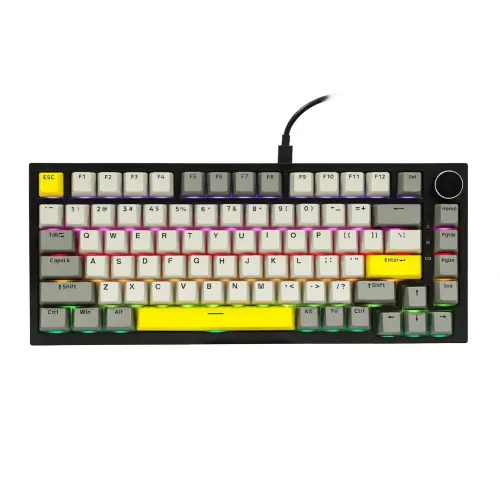 PROMO CLAVIER MECANIQUE GAMING AJAZZ AK820, MOON YELLOW SWITCH