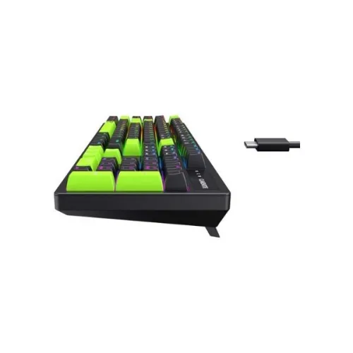 CLAVIER GAMING MÉCANIQUE HAVIT KB893L - RGB Backlit, Blue Switches, 104 Keys