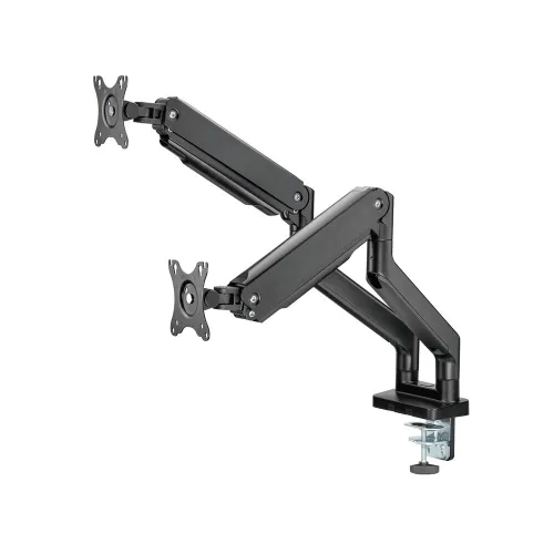 SUPPORT DOUBLE ECRAN Twisted Minds Dual TM-60-C012 - Bras articulé robuste à ressort avec port USB