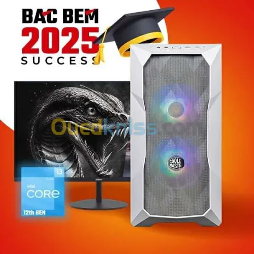 PROMO BEM BAC GAMING PC INTEL I3 12100F (COOLER MASTER) + MONITEUR DAHUA A200Y LM22