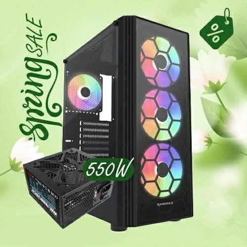 PROMO KIT UPGRADE BOÎTIER RAIDMAX VECTOR V152 BLACK + ALIMENTATION RAIDMAX XTB RX-550