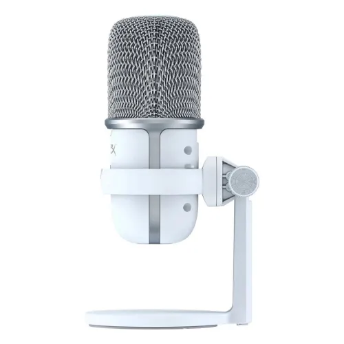 Microphone gaming HyperX SoloCast BLANC, USB, pour PC, PS4, PS5 et Mac, idéal pour le streaming, les podcasts, Twitch, YouTube et Discord