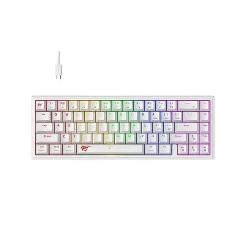 CLAVIER MECANIQUE GAMING HAVIT KB874L RED SWITCH WHITE