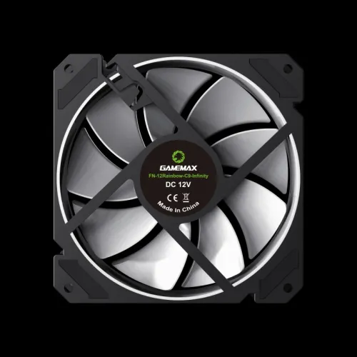 PROMO RAMADAN VENTILATEUR DE BOITIER GAMEMAX FN-12Rainbow-C9-Infinity ARGB, 120mm