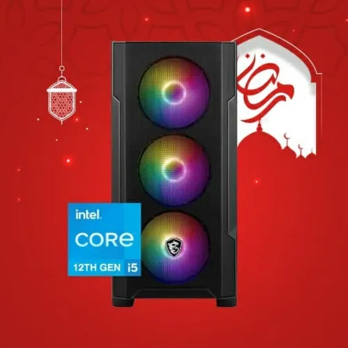 PROMO RAMADAN Pc Gamer INTEL I5 12400F / WATER COOLING / 16GB (2x8GB) DDR4 3200MHZ / B760 / 240GB SSD / RTX 5060 8GB / 500W / 4X RGB FANS