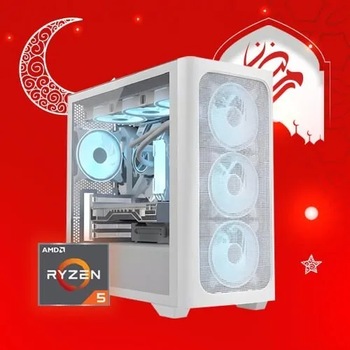 PROMO RAMADAN Pc Gamer AMD RYZEN5 9600X / WATER COOLING ARGB / 16GB DDR5 6000MHZ / B650 / 1TB SSD M.2 / RTX 4060 8GB / 650W / 4X ARGB FANS