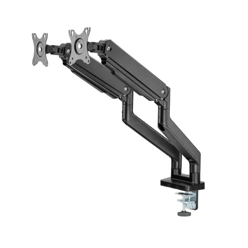 SUPPORT DOUBLE ECRAN Twisted Minds Dual TM-60-C012 - Bras articulé robuste à ressort avec port USB
