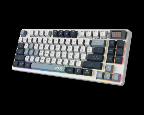 CLAVIER GAMING MÉCANIQUE MSI FORGE GK600 TKL WIRELESS - RGB Backlit, hot-swappable linear switches, Anti-Slip Base