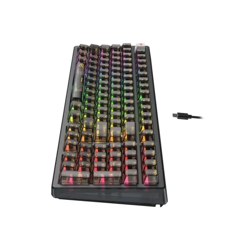 CLAVIER GAMING MÉCANIQUE HAVIT KB875L - RGB Backlit, Red Switches, 98 Keys