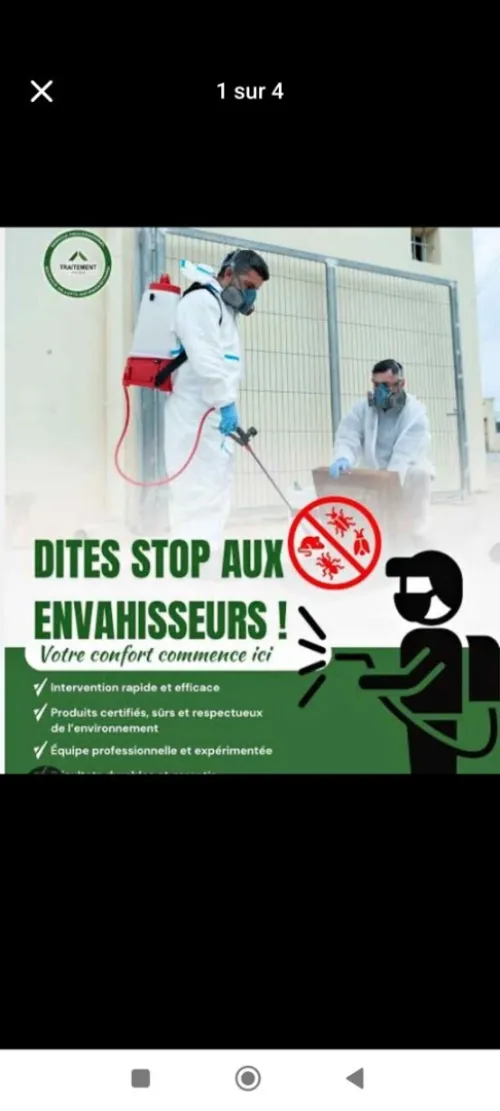 مكفاحة الحشرات بانوعها