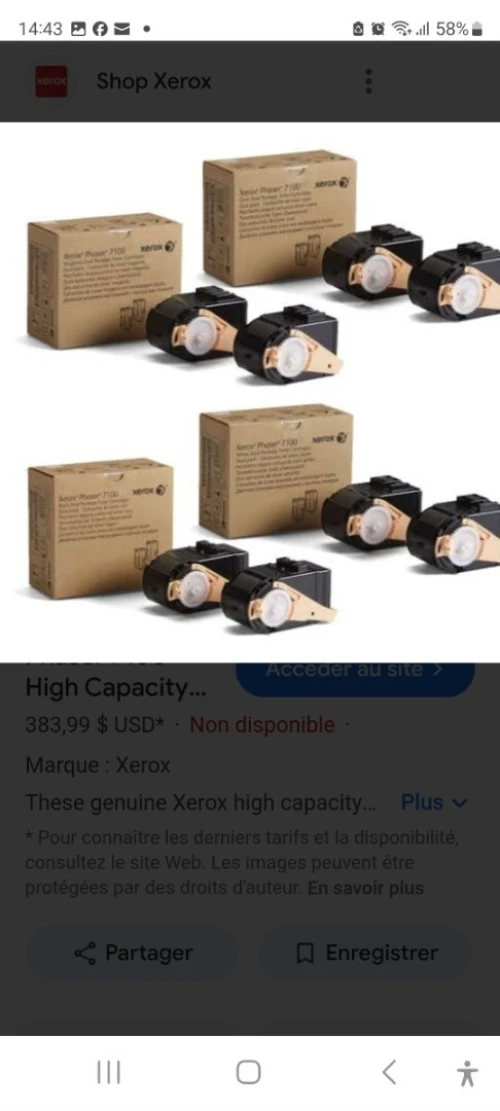 toner xerox phaser 7100
