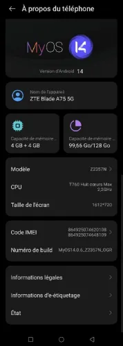  ZTE Blade a75 5G 128/8