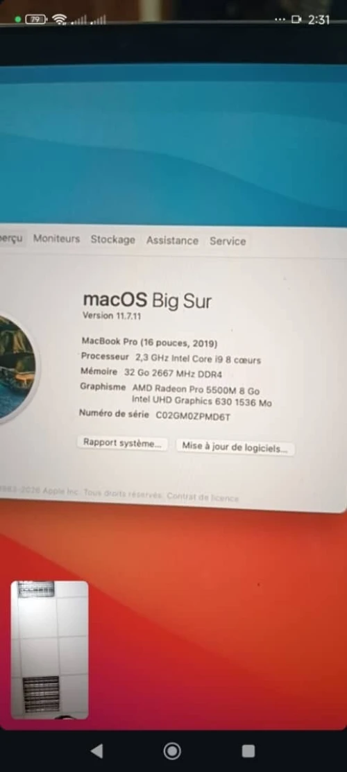 Macbook pro 2019