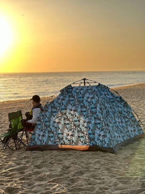 Tente camping automatique 4 places 