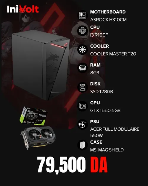 PC GAMER i3 9100F - GTX 1660 6GB TUF