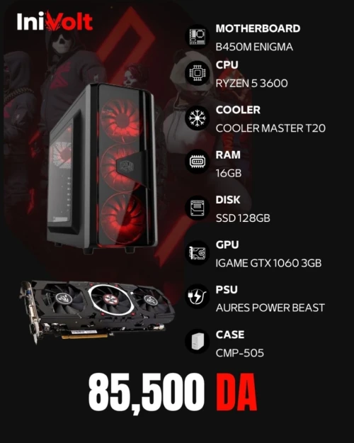 PC GAMER - RYZEN 5 3600 - 16GB RAM - GTX 1060