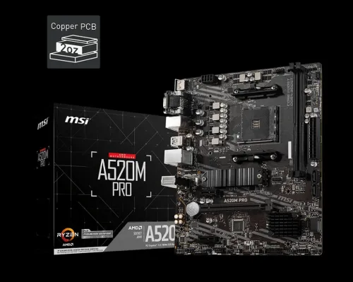 MSI A520 A PRO + SSD 128GB + COOLER T20