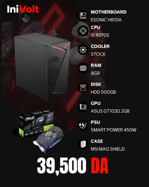 PC SEMI GAMER I5 4590S - 16GB RAM - ASUS GT 1030 2GB
