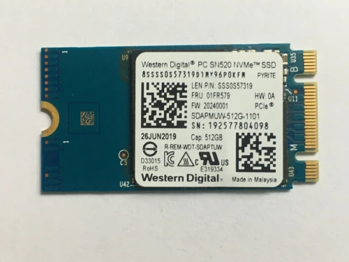 SSD NVMe M.2 2242 - Western Digital SN520 (512 Go) - Haute Performance