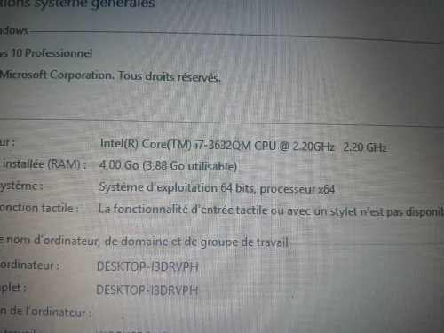 Lot 2 pc portable Dell i7 et i5