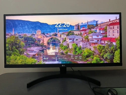 Dell station de travail et écran LG 29"