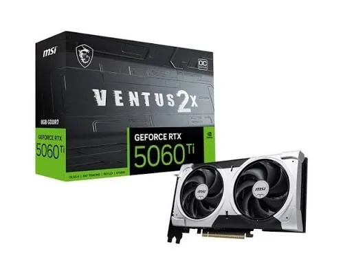 Carte graphique MSI Ventus 2X GeForce RTX 5060Ti 8Go OC