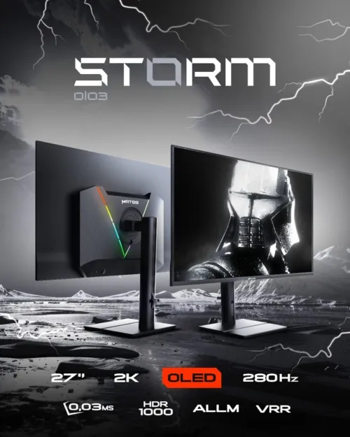 Matos Storm OLED 2k 27" 280Hz 0.03 Ms