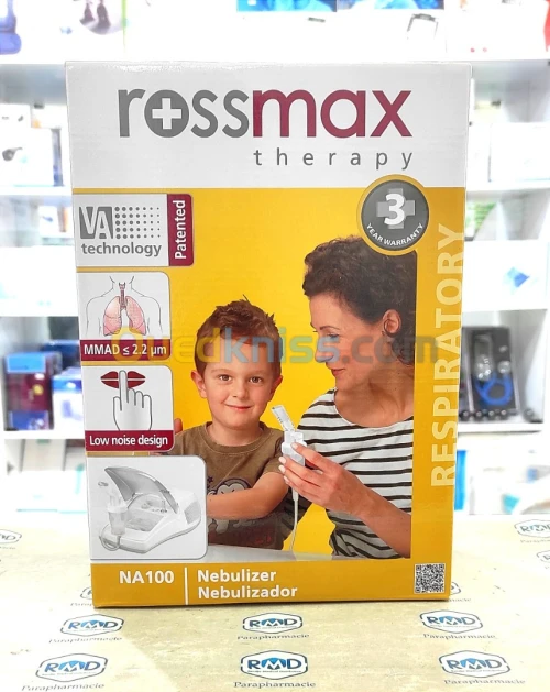 Nébuliseur aérosol compresseur enfant et adulte Rossmax 