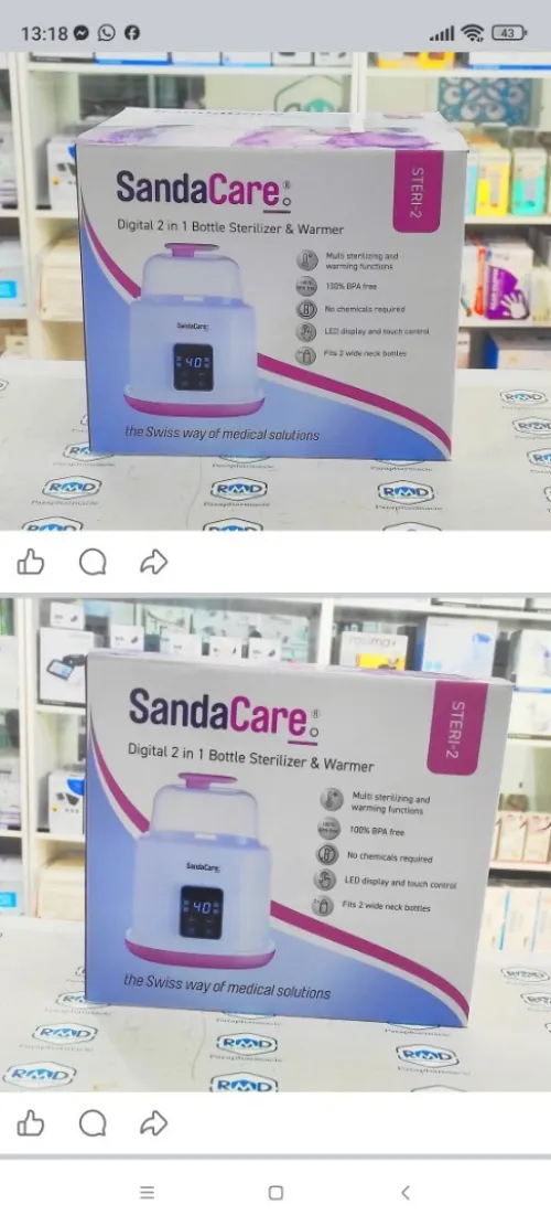 Chauffe biberon et stérilisateur 2en1 Sandacare