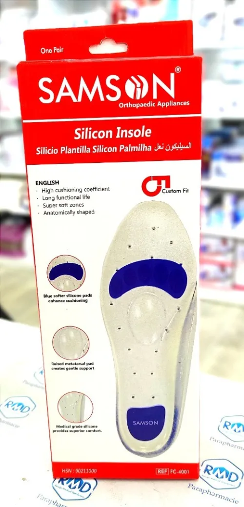Semelle orthopédique en silicone 