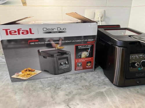 Friteuse à l'huile Semi Pro Tefal Clear Duo FR600810 -2000W - 3.5L - réduction d'odeur et de fumée