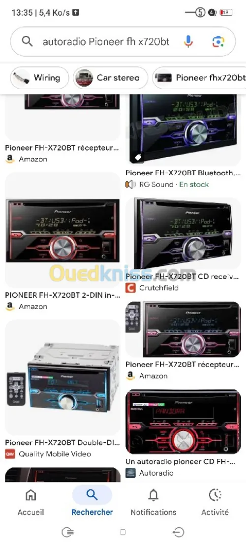 Autoradio Pioneer chaine