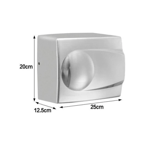 sèche-mains automatique en acier inoxydable