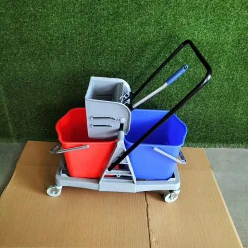 Chariot de lavage double seau 